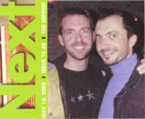 Press Clip: Next Magazine: Photo: George Costacos with Bryant Keller.