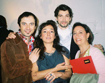 George Costacos with Lydia Venieri, Nikos Floros and Melissa Feldman