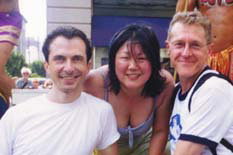 George Costacos with Margaret Cho and David Lotz