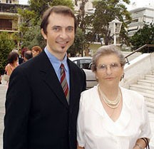 George Costacos with his mother Antonia