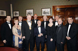 George Best Foundation members with Lord Mayor Cllr Wallace Brown (photo courtesy GBF Newsletter/Harrison Photography)