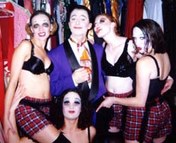 George Costacos and the Kit-Kat girls of "Cabaret"